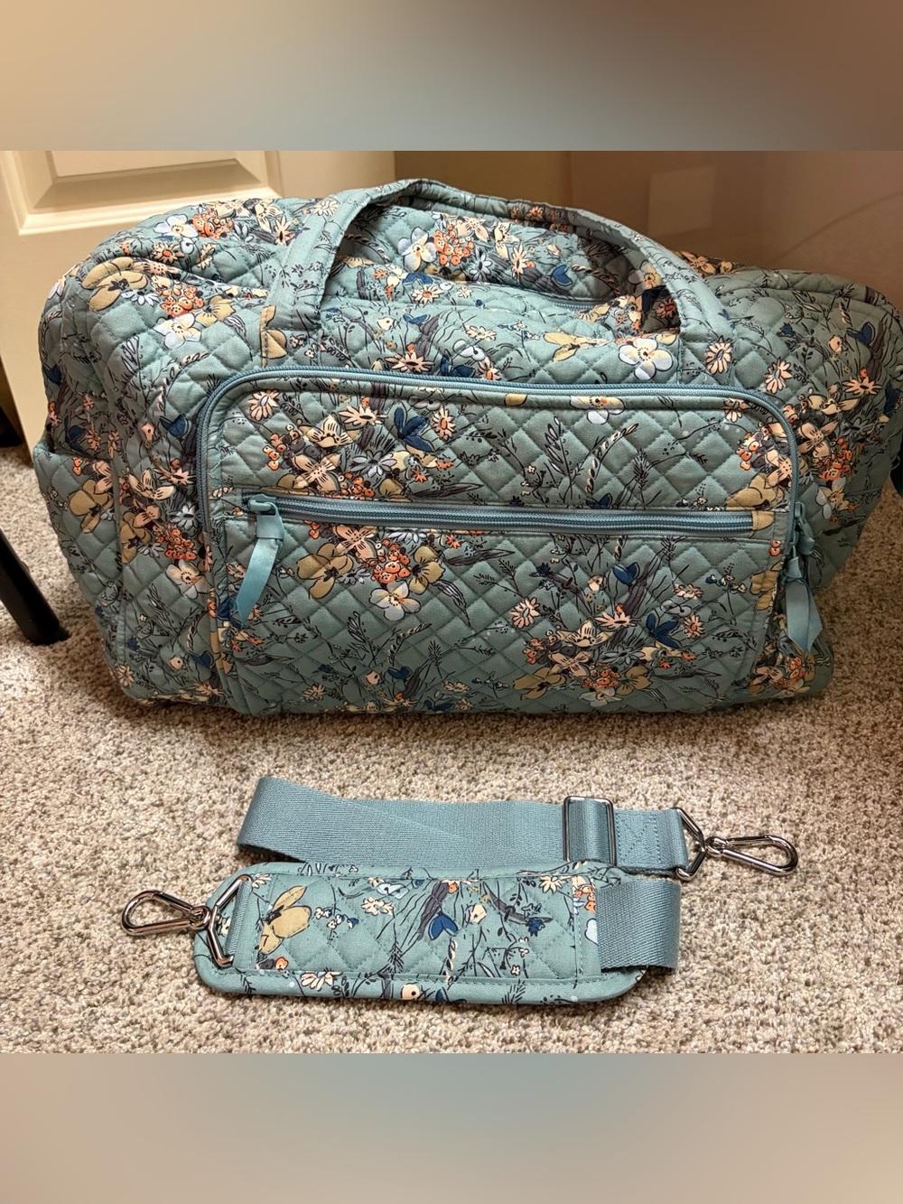 Vera Bradley Quilted Floral Travel Duffel
